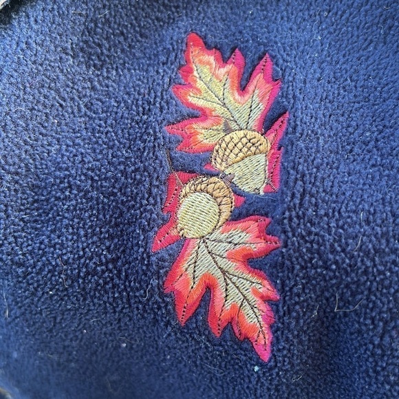 Cuffy’s natural Series Button Lightweight Coat embroidered acorns 💚 - Picture 3 of 8